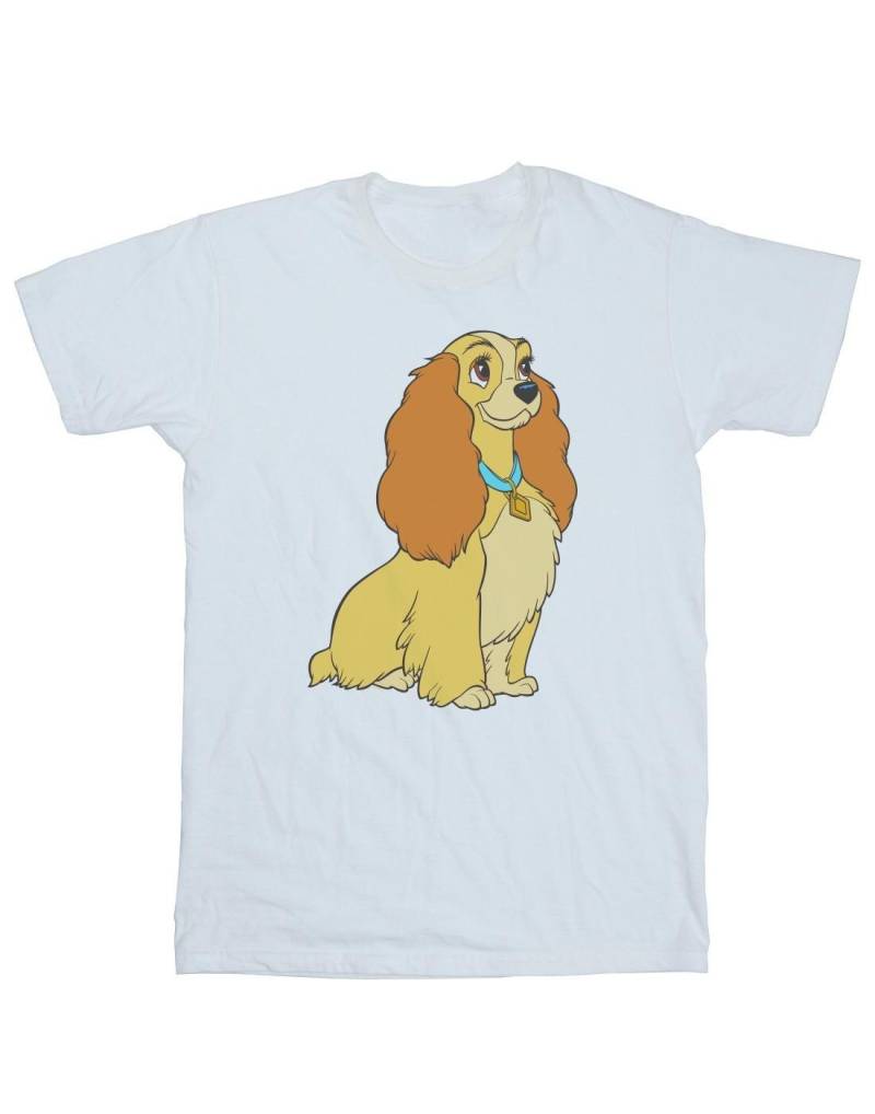 Lady And The Tramp Lady Spaghetti Heart Tshirt Damen Weiss XL von Disney