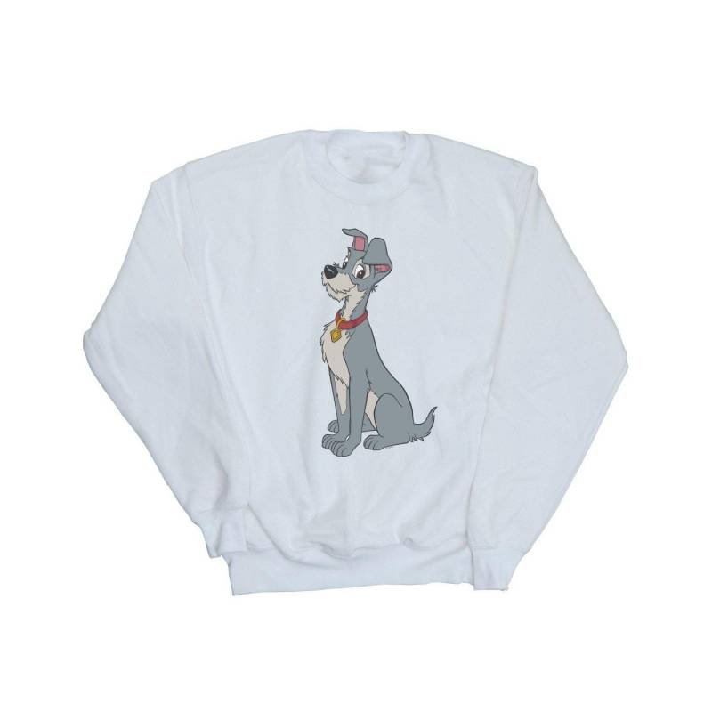 Lady And The Tramp Spaghetti Heart Sweatshirt Unisex Weiss 104 von Disney