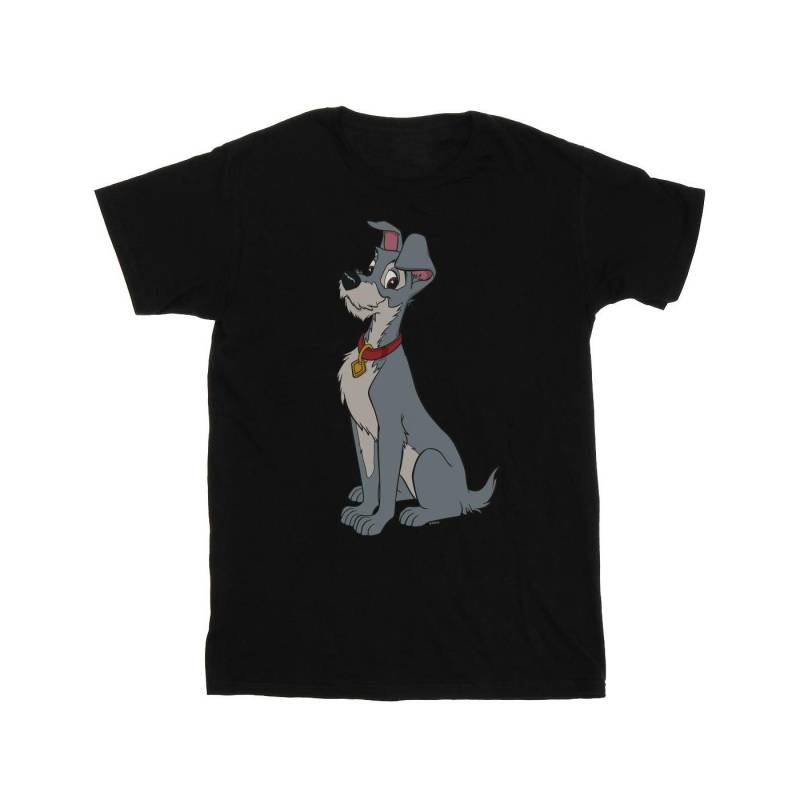 Lady And The Tramp Spaghetti Heart Tshirt Damen Schwarz 3XL von Disney