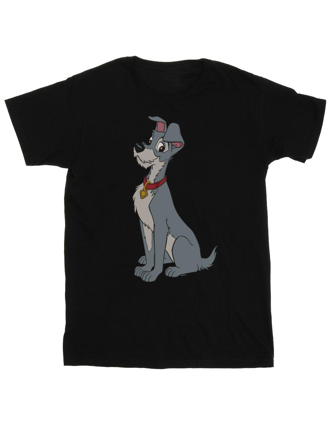 Lady And The Tramp Spaghetti Heart Tshirt Damen Schwarz 4XL von Disney