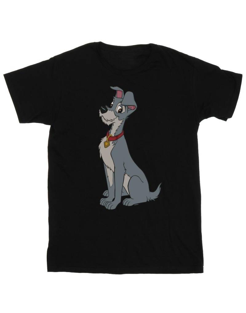 Lady And The Tramp Spaghetti Heart Tshirt Damen Schwarz 4XL von Disney