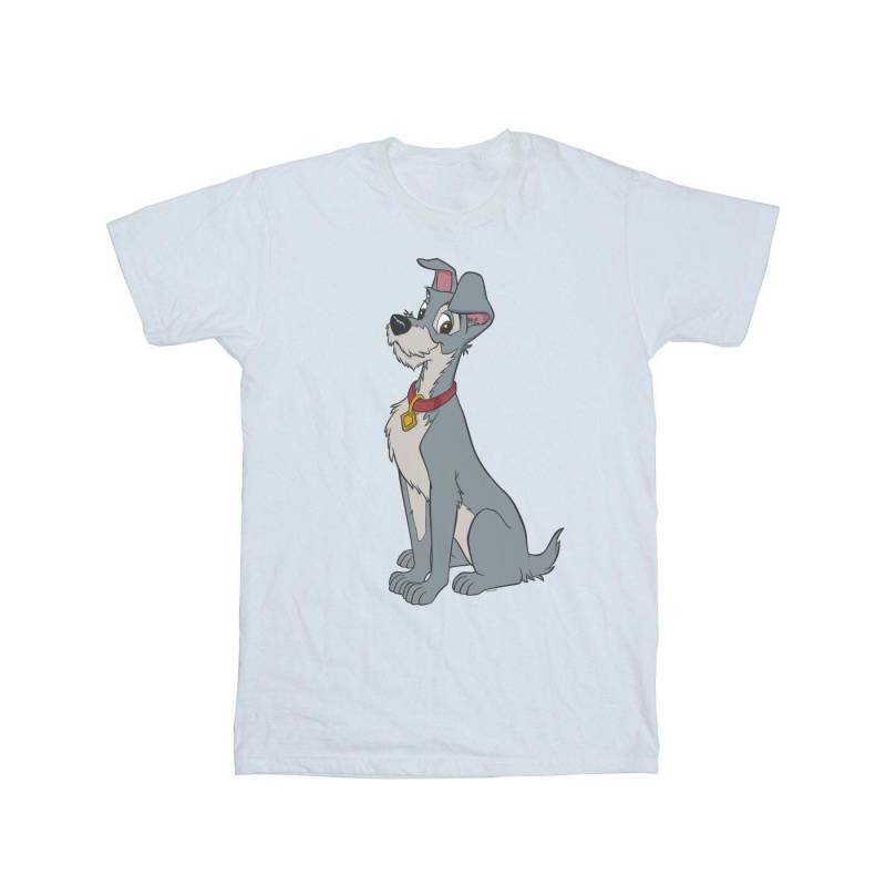 Lady And The Tramp Spaghetti Heart Tshirt Damen Weiss 3XL von Disney