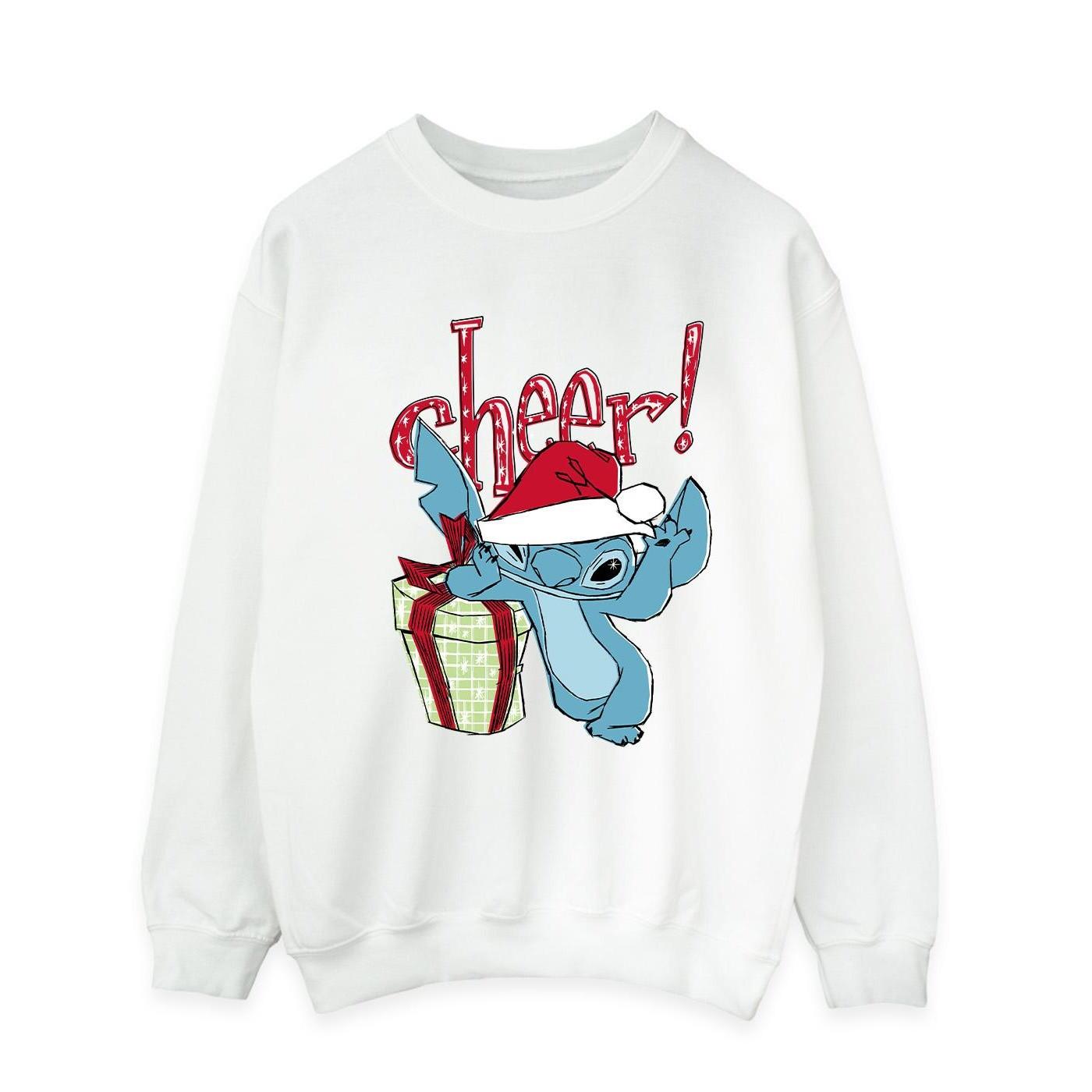 Lilo And Stitch Cheer Sweatshirt Herren Weiss XXL von Disney