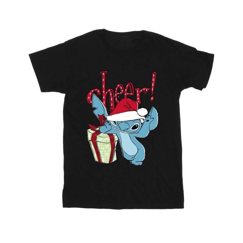 Lilo And Stitch Cheer Tshirt Mädchen Schwarz 140/146 von Disney