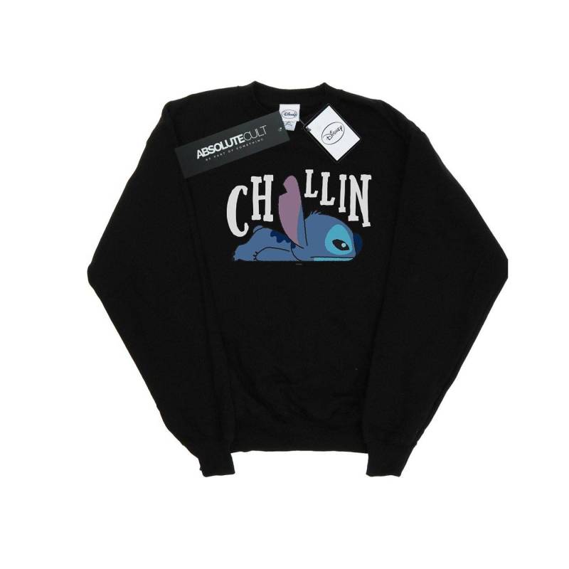 Lilo And Stitch Chillin Sweatshirt Herren Schwarz M von Disney