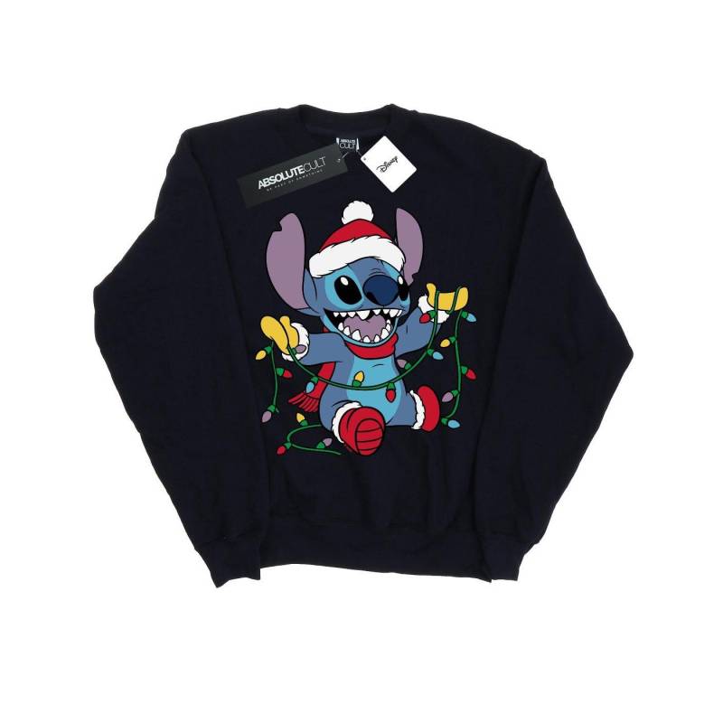 Lilo And Stitch Christmas Lights Sweatshirt Jungen Marine 128 von Disney