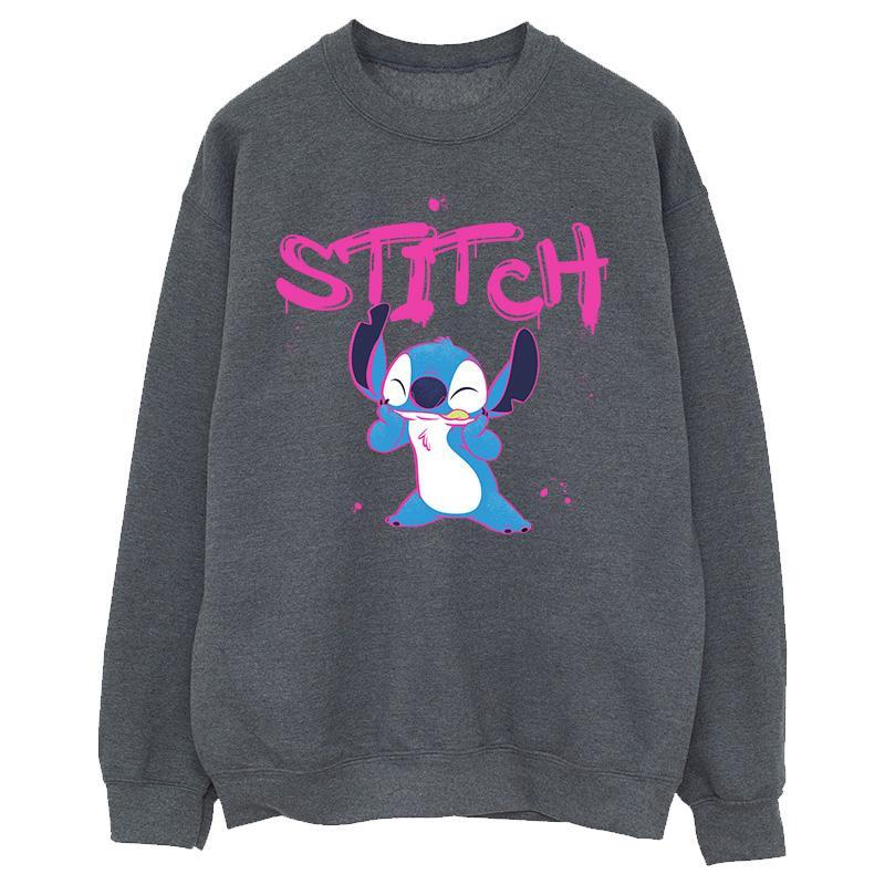 Lilo And Stitch Graffiti Sweatshirt Jungen Taubengrau 104 von Disney