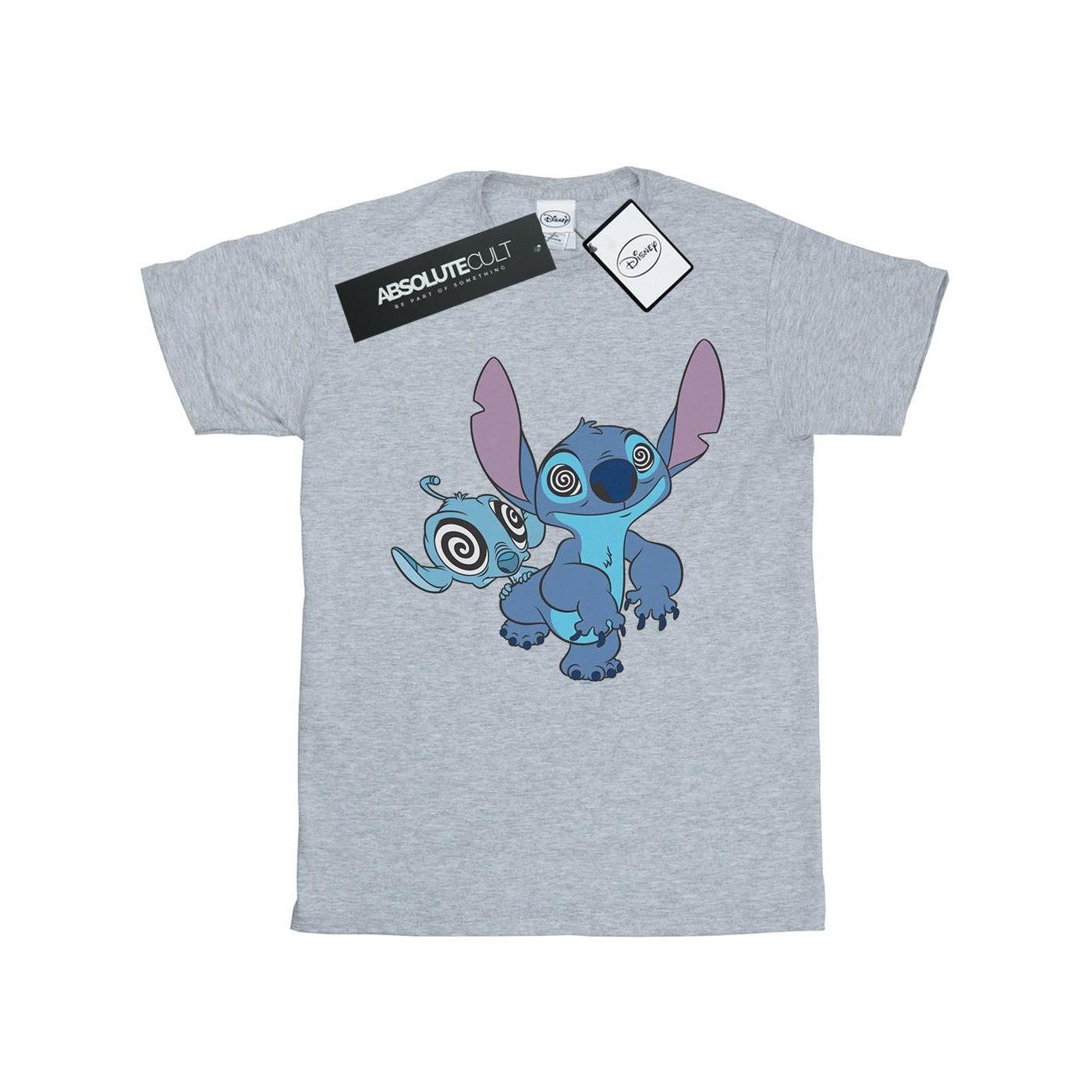 Lilo And Stitch Hypnotized Tshirt Damen Grau 3XL von Disney