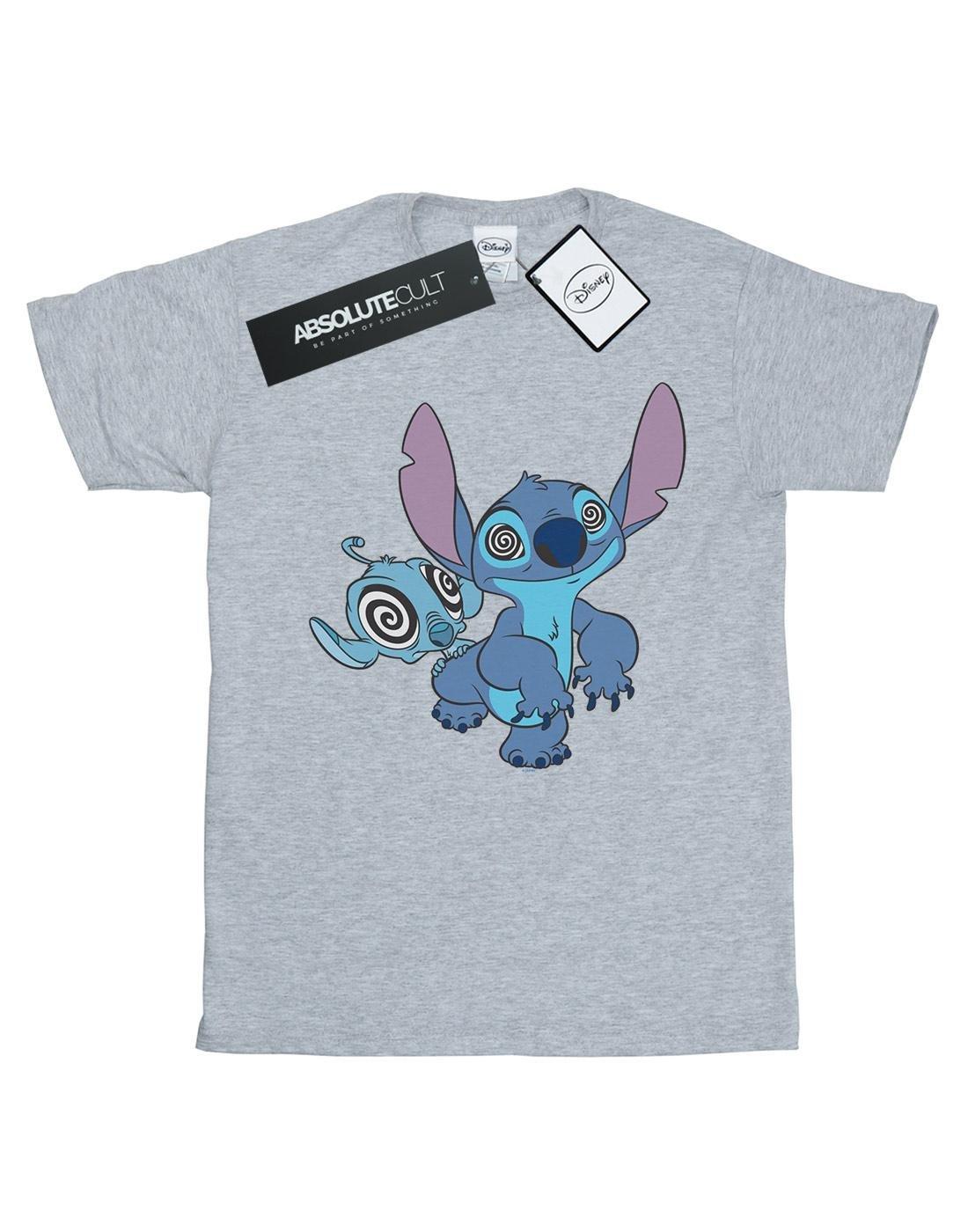 Lilo And Stitch Hypnotized Tshirt Damen Grau XL von Disney