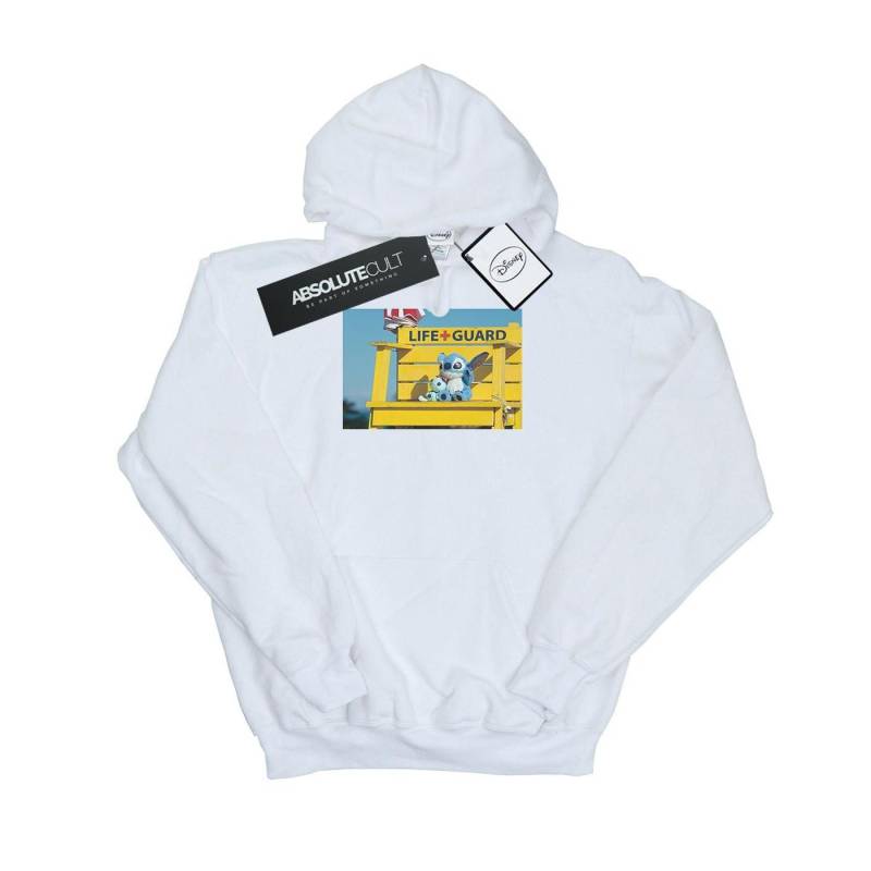 Lilo And Stitch Life Guard Kapuzenpullover Mädchen Weiss 116 von Disney