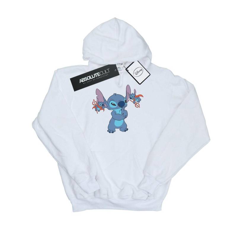 Lilo And Stitch Little Devils Kapuzenpullover Jungen Weiss 128 von Disney