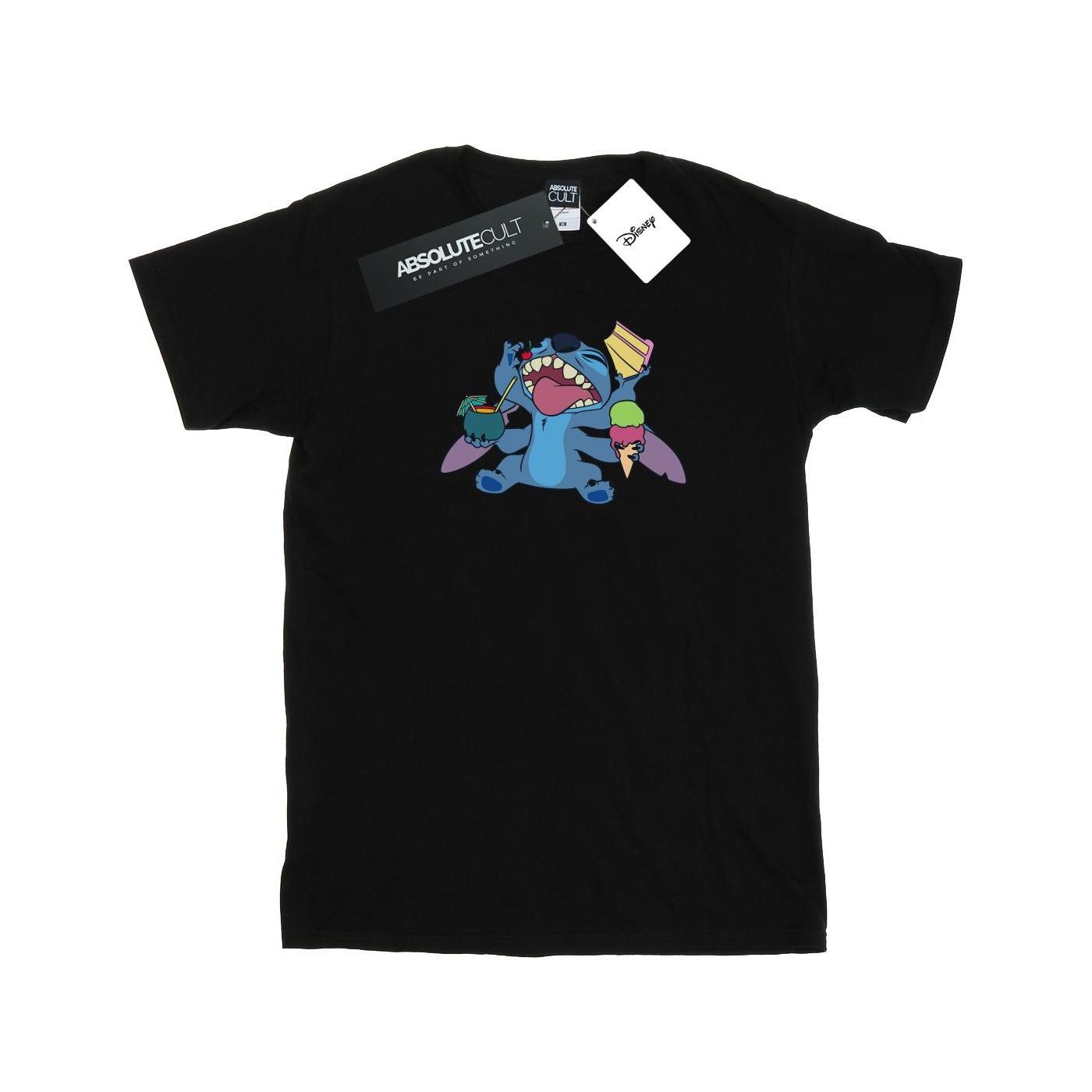 Lilo And Stitch Munchies Tshirt Herren Schwarz 5XL von Disney