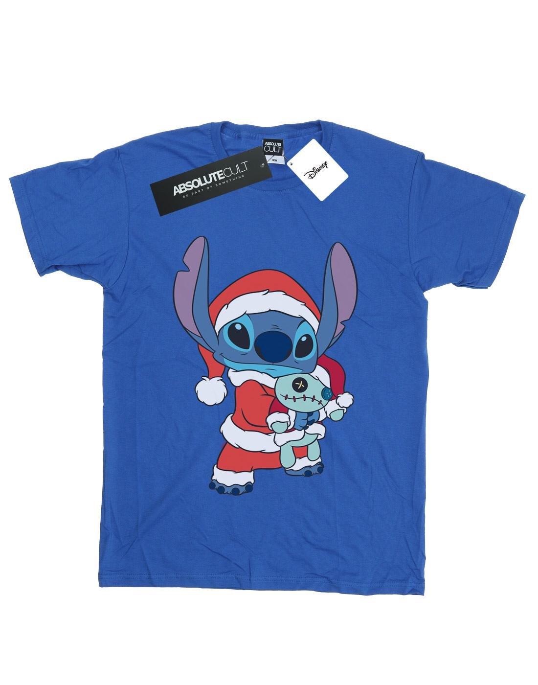 Lilo And Stitch Stitch Christmas Tshirt Damen Königsblau M von Disney