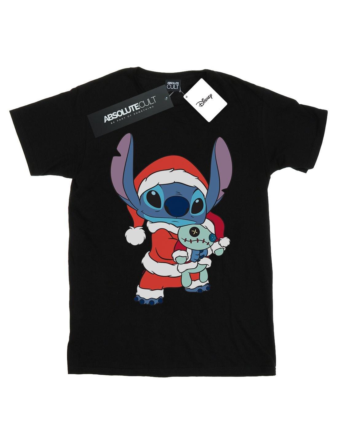 Lilo And Stitch Stitch Christmas Tshirt Damen Schwarz XL von Disney