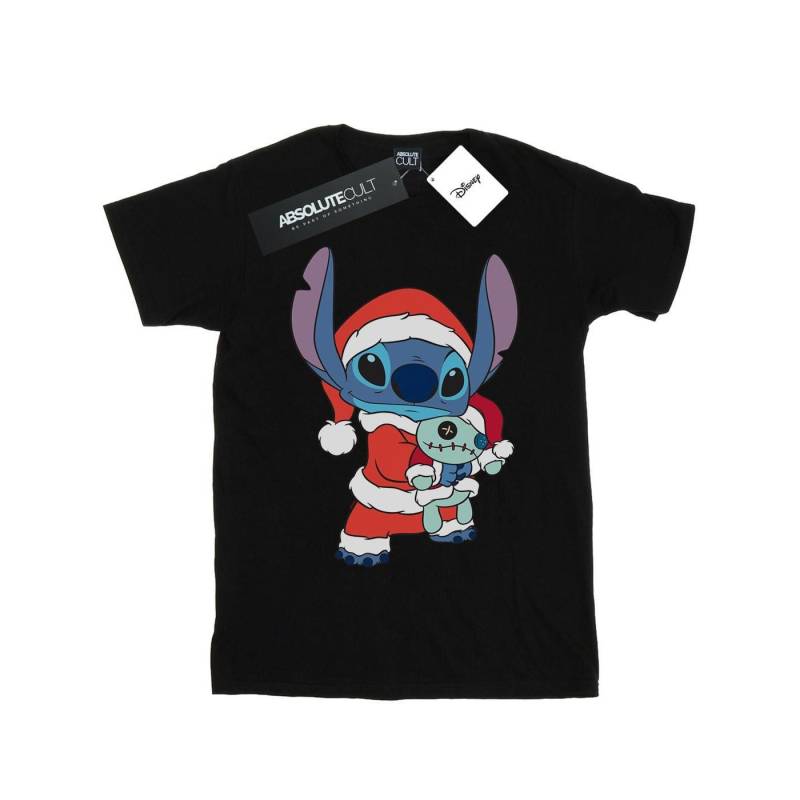 Lilo And Stitch Stitch Christmas Tshirt Damen Schwarz XL von Disney