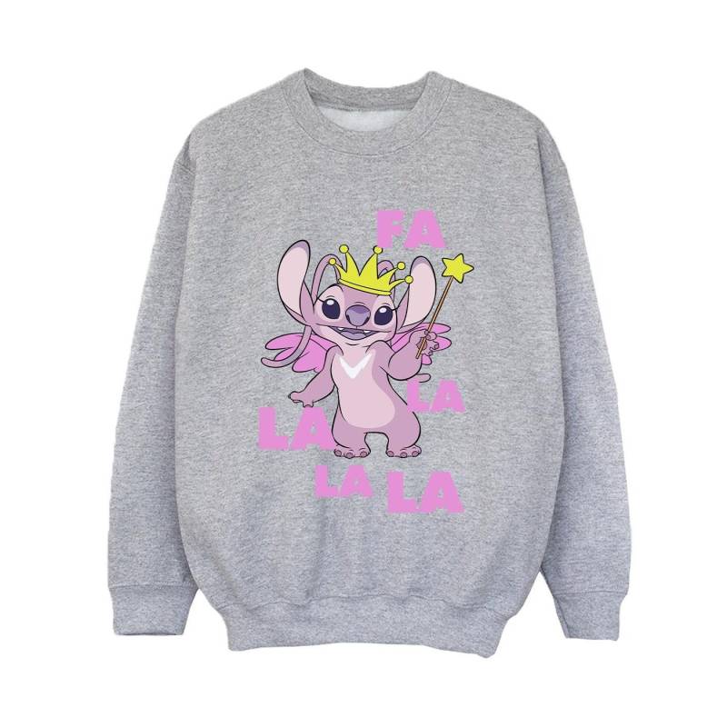 Lilo & Stitch Angel Fa La La Sweatshirt Jungen Grau 104 von Disney