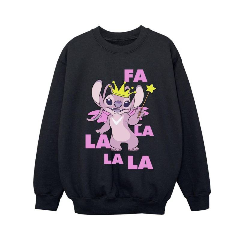 Lilo & Stitch Angel Fa La La Sweatshirt Jungen Schwarz 152-158 von Disney