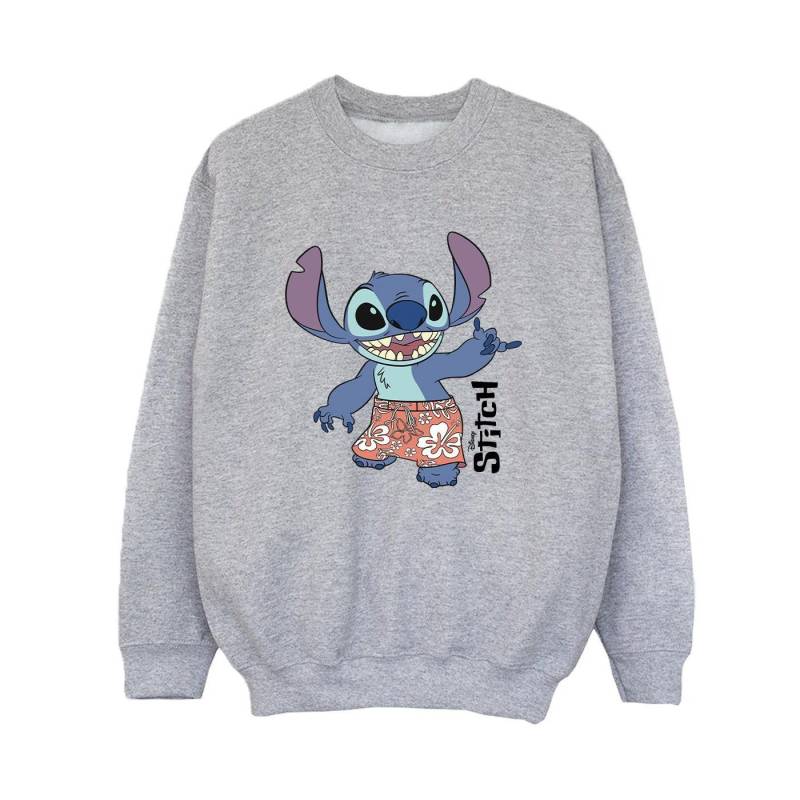 Lilo & Stitch Bermuda Shorts Sweatshirt Jungen Grau 104 von Disney