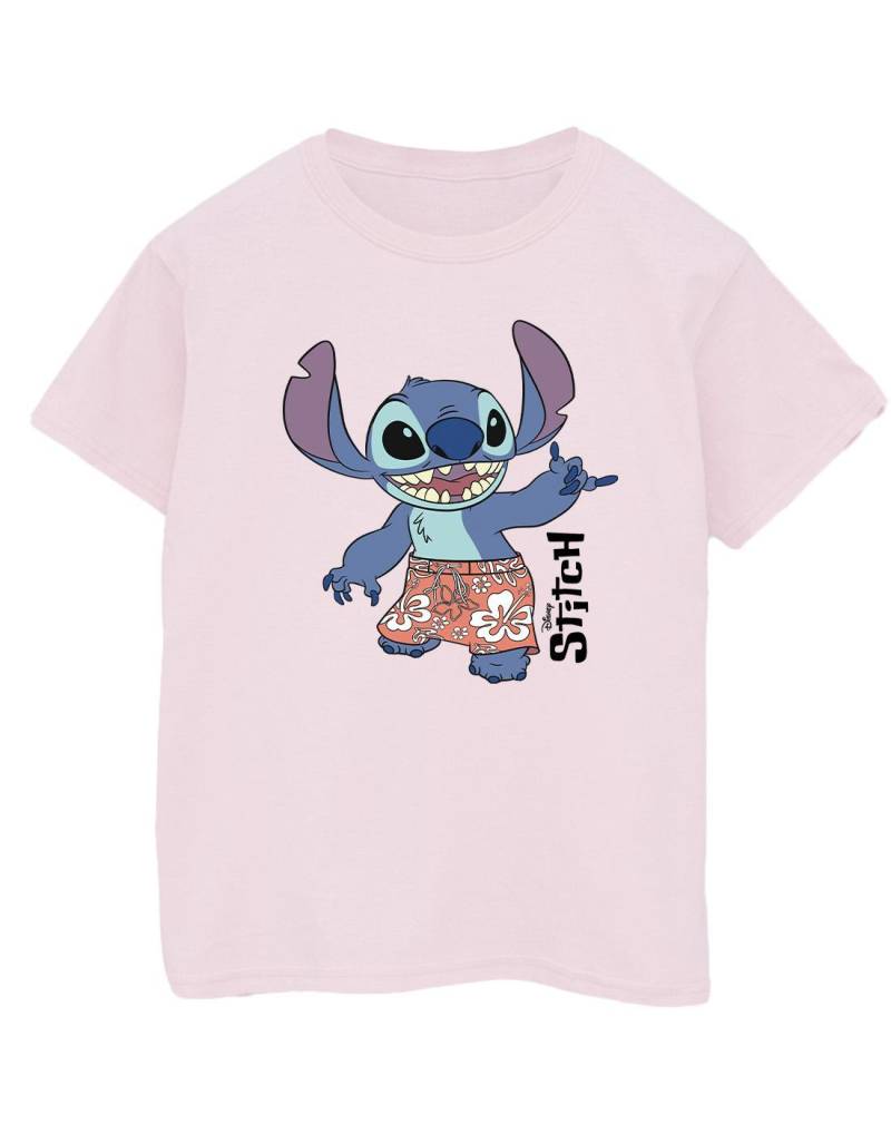 Lilo & Stitch Bermuda Shorts Tshirt Damen Pink XL von Disney