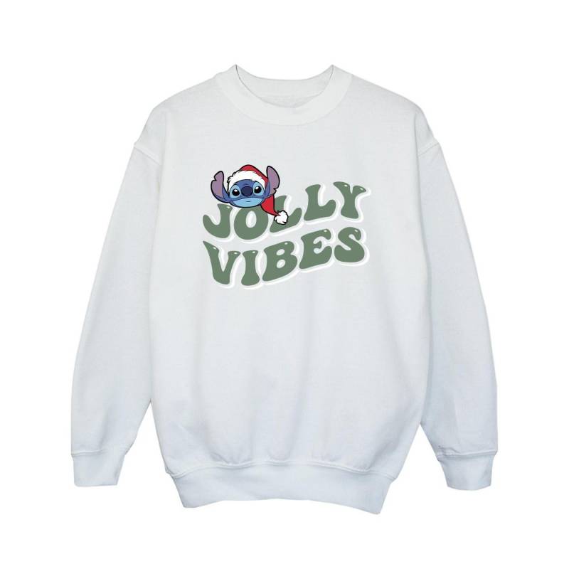 Lilo & Stitch Jolly Chilling Vibes Sweatshirt Mädchen Weiss 116 von Disney