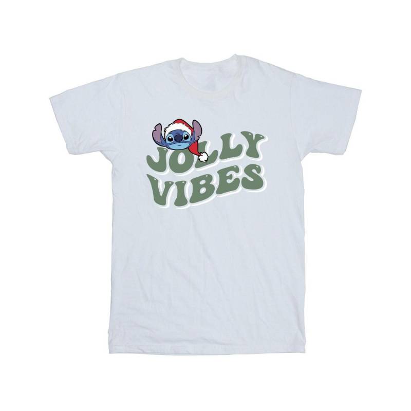 Lilo & Stitch Jolly Chilling Vibes Tshirt Jungen Weiss 152-158 von Disney