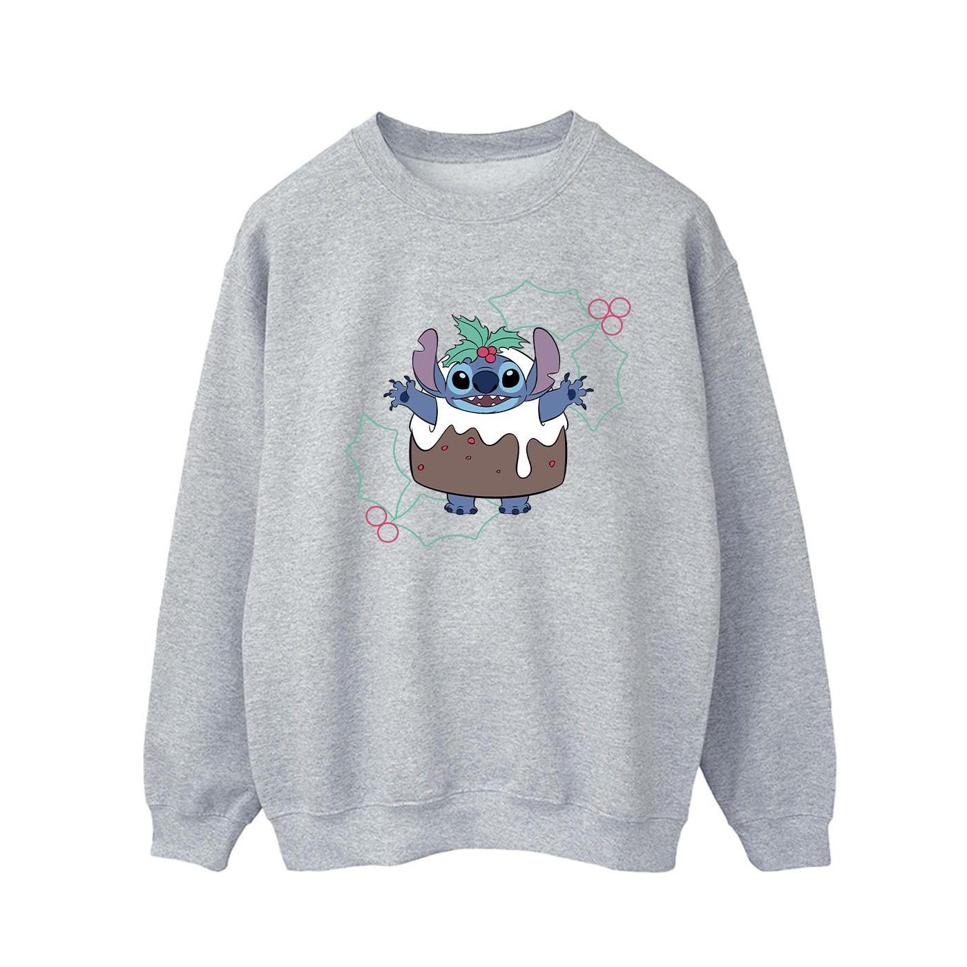 Lilo & Stitch Pudding Holly Sweatshirt Herren Grau XXL von Disney