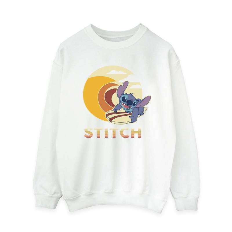 Lilo & Stitch Summer Waves Sweatshirt Damen Weiss L von Disney