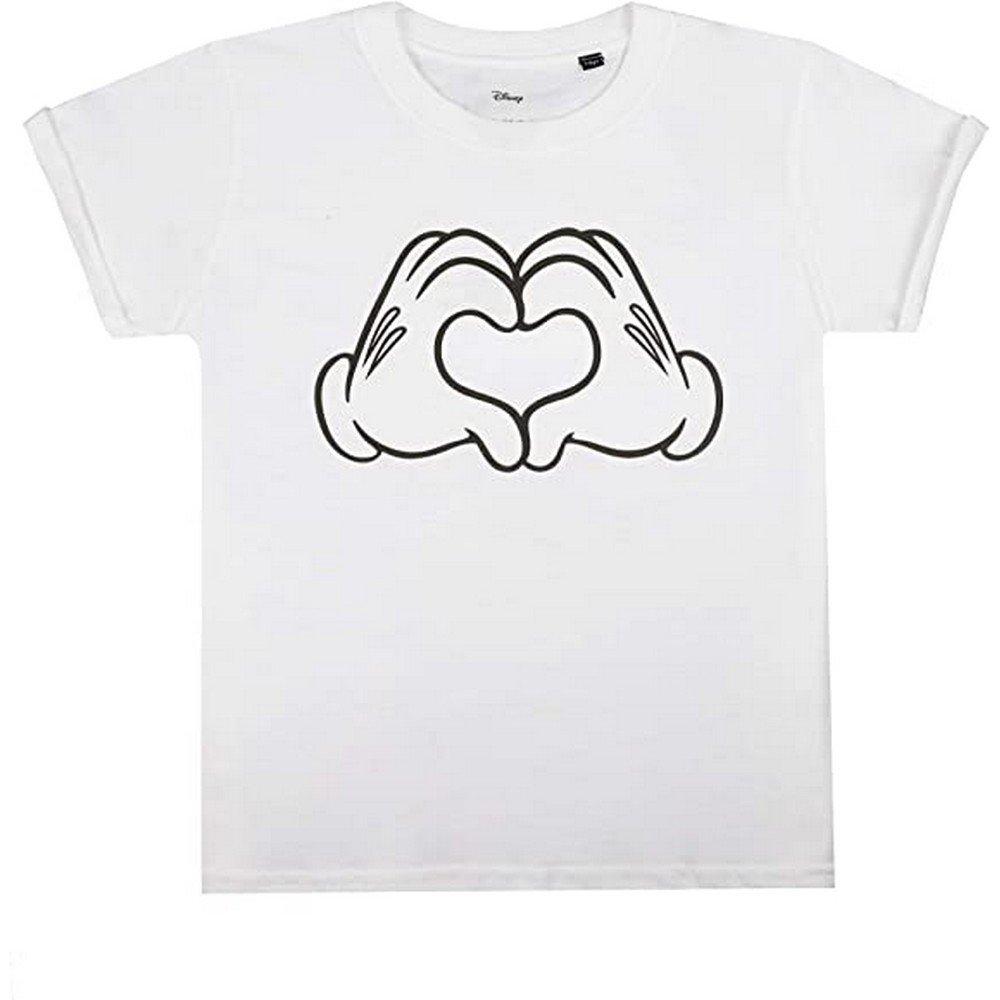 Love Hands Tshirt Unisex Weiss 134 von Disney