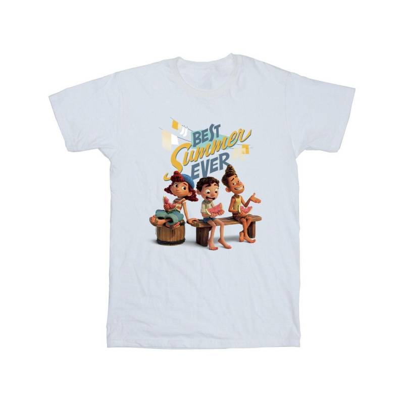 Luca Best Summer Ever Tshirt Herren Weiss M von Disney