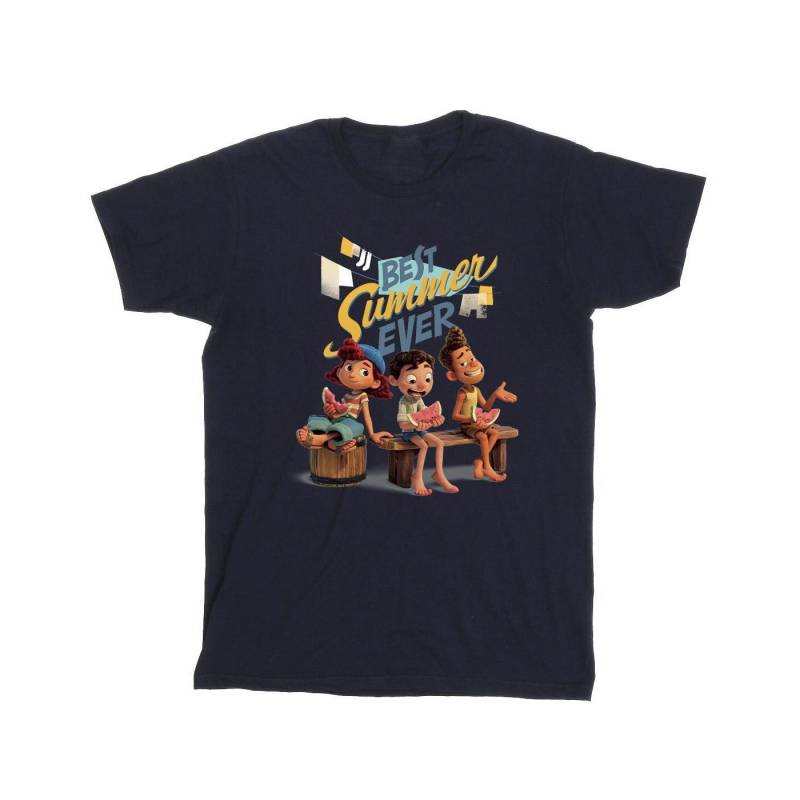 Luca Best Summer Ever Tshirt Mädchen Marine 128 von Disney