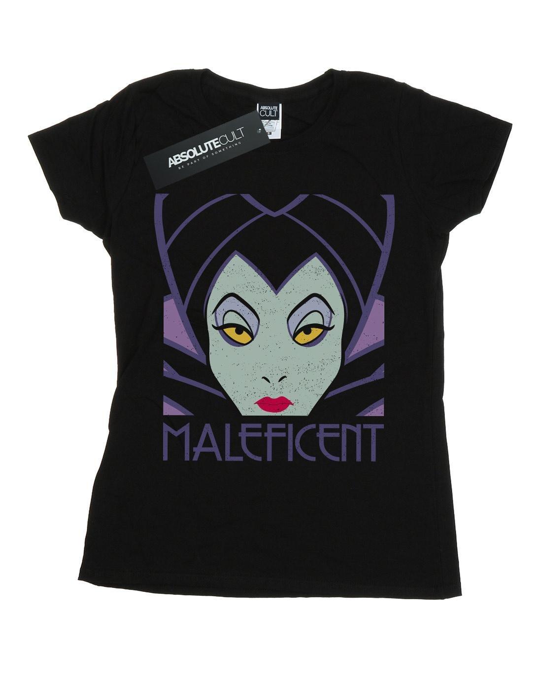 Maleficent Cropped Head Tshirt Damen Schwarz M von Disney