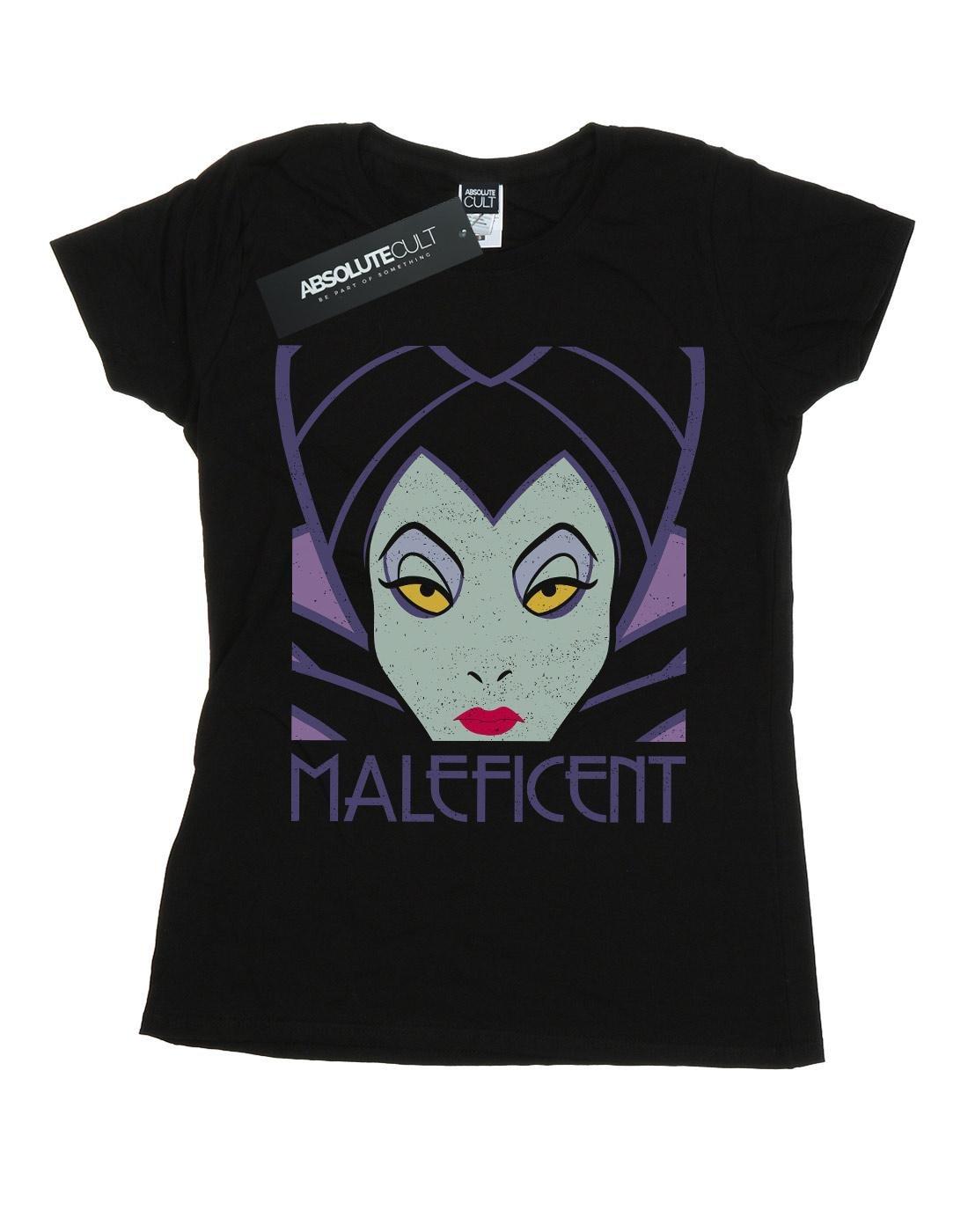 Maleficent Cropped Head Tshirt Damen Schwarz S von Disney