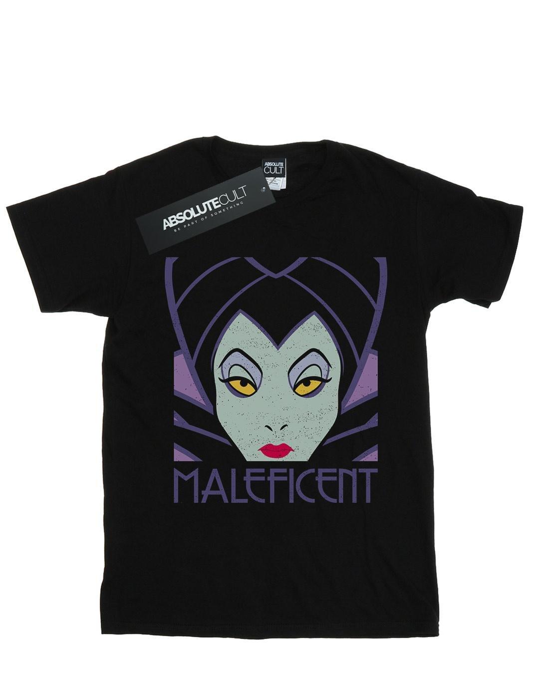 Maleficent Cropped Head Tshirt Damen Schwarz XL von Disney