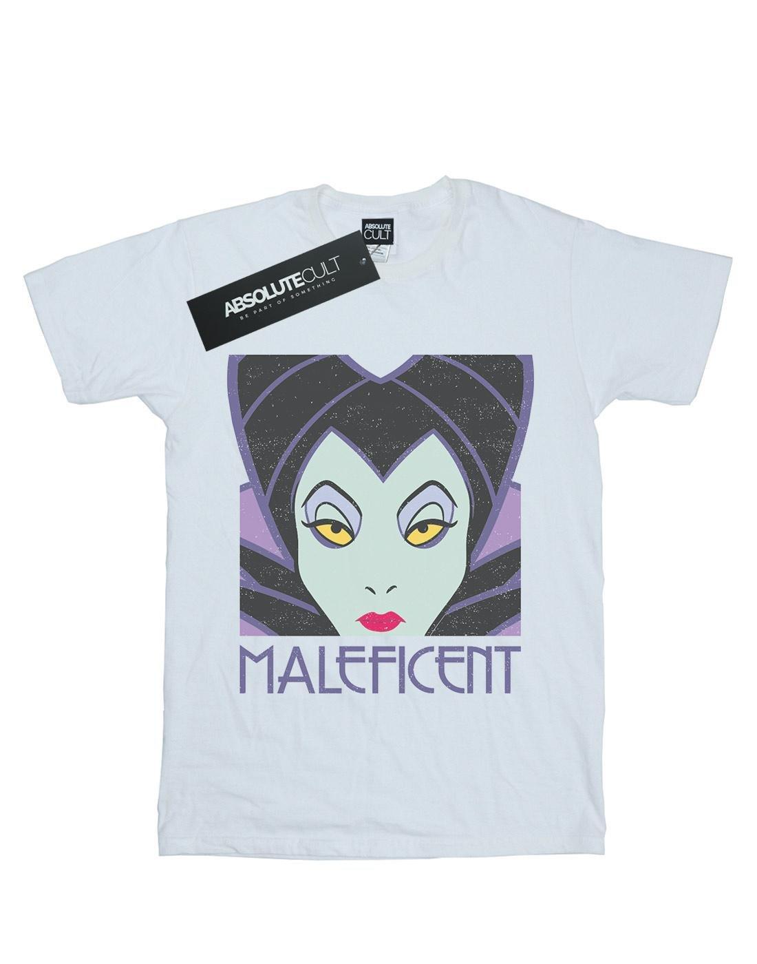 Maleficent Cropped Head Tshirt Damen Weiss 3XL von Disney