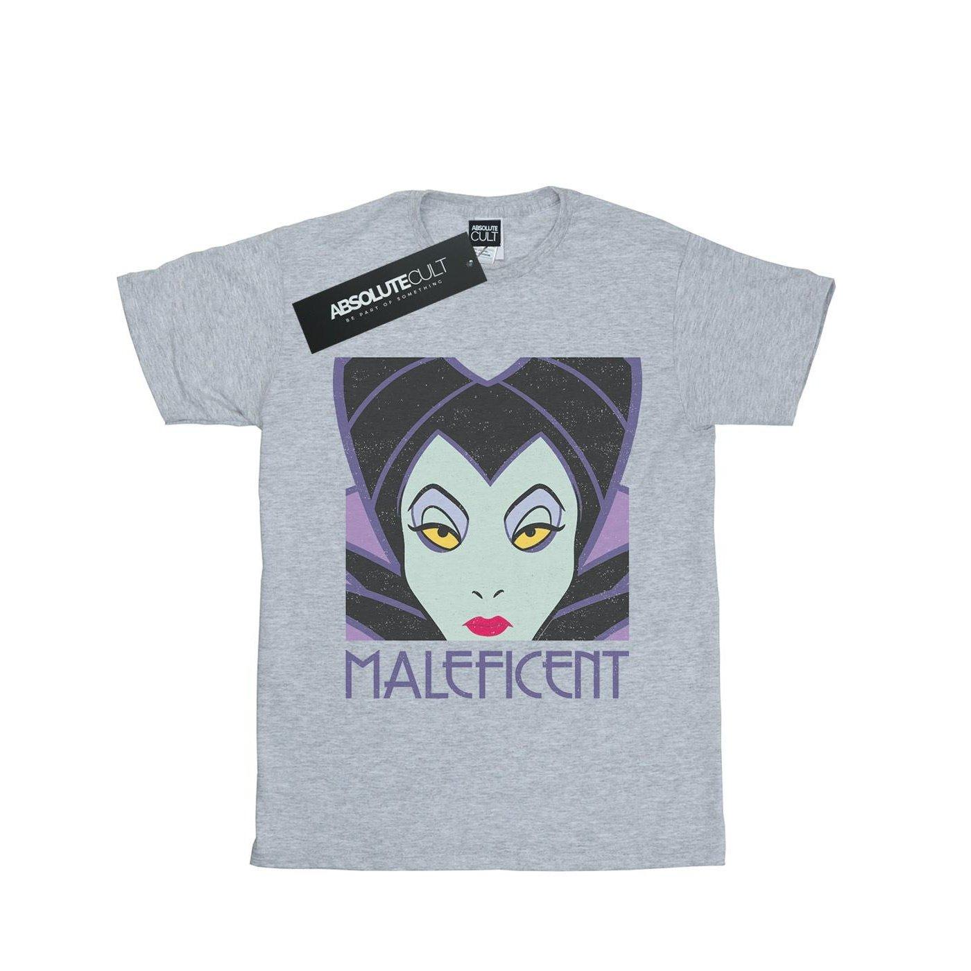 Maleficent Cropped Head Tshirt Unisex Grau 116 von Disney