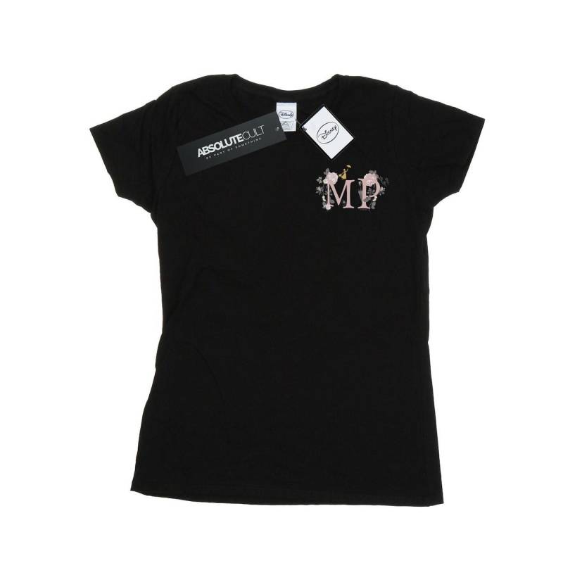 Mary Poppins Letter Breast Print Tshirt Damen Schwarz XL von Disney