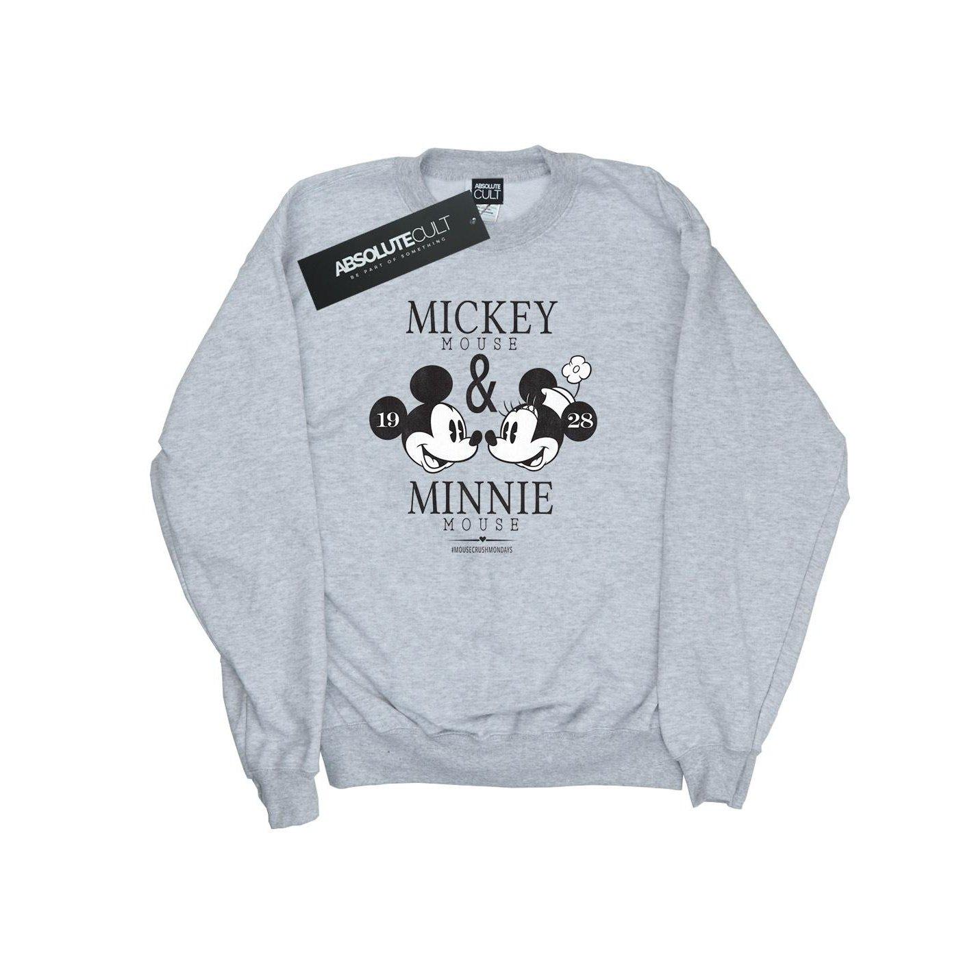 Disney - Mouse Mousecrush Mondays Sweatshirt, 116, Grau von Disney