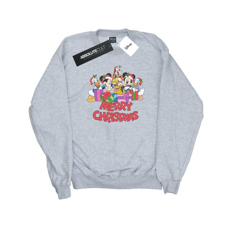 Mickey Mouse And Friends Christmas Sweatshirt Damen Grau M von Disney