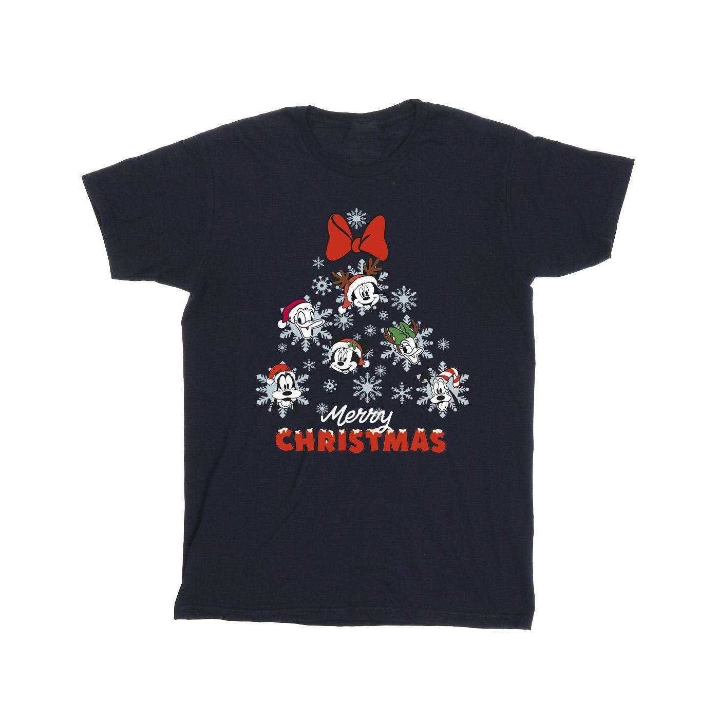 Mickey Mouse And Friends Christmas Tree Tshirt Jungen Marine 140/146 von Disney