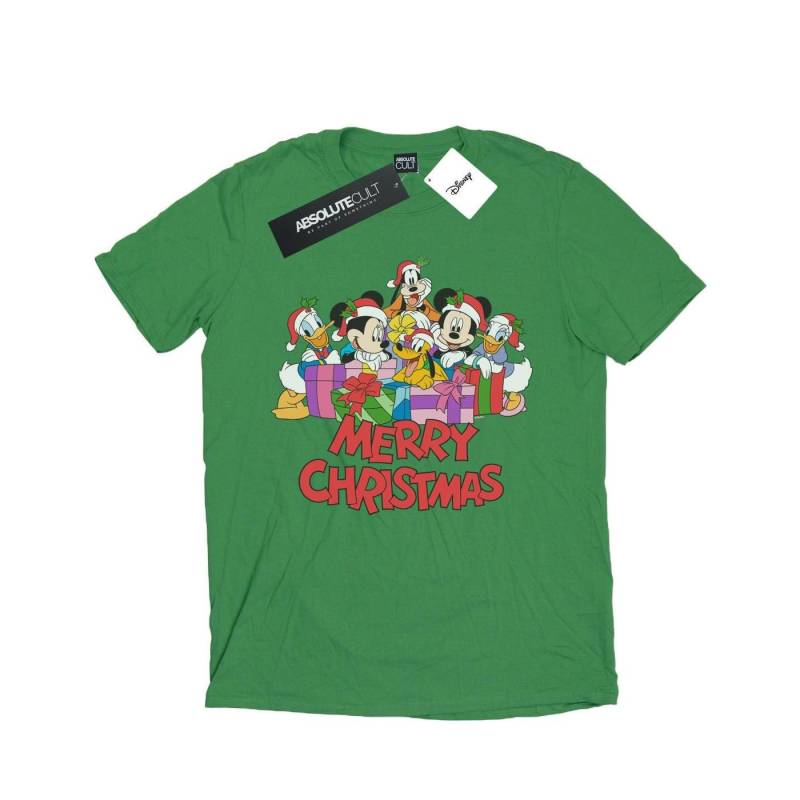 Mickey Mouse And Friends Christmas Tshirt Herren Grün S von Disney