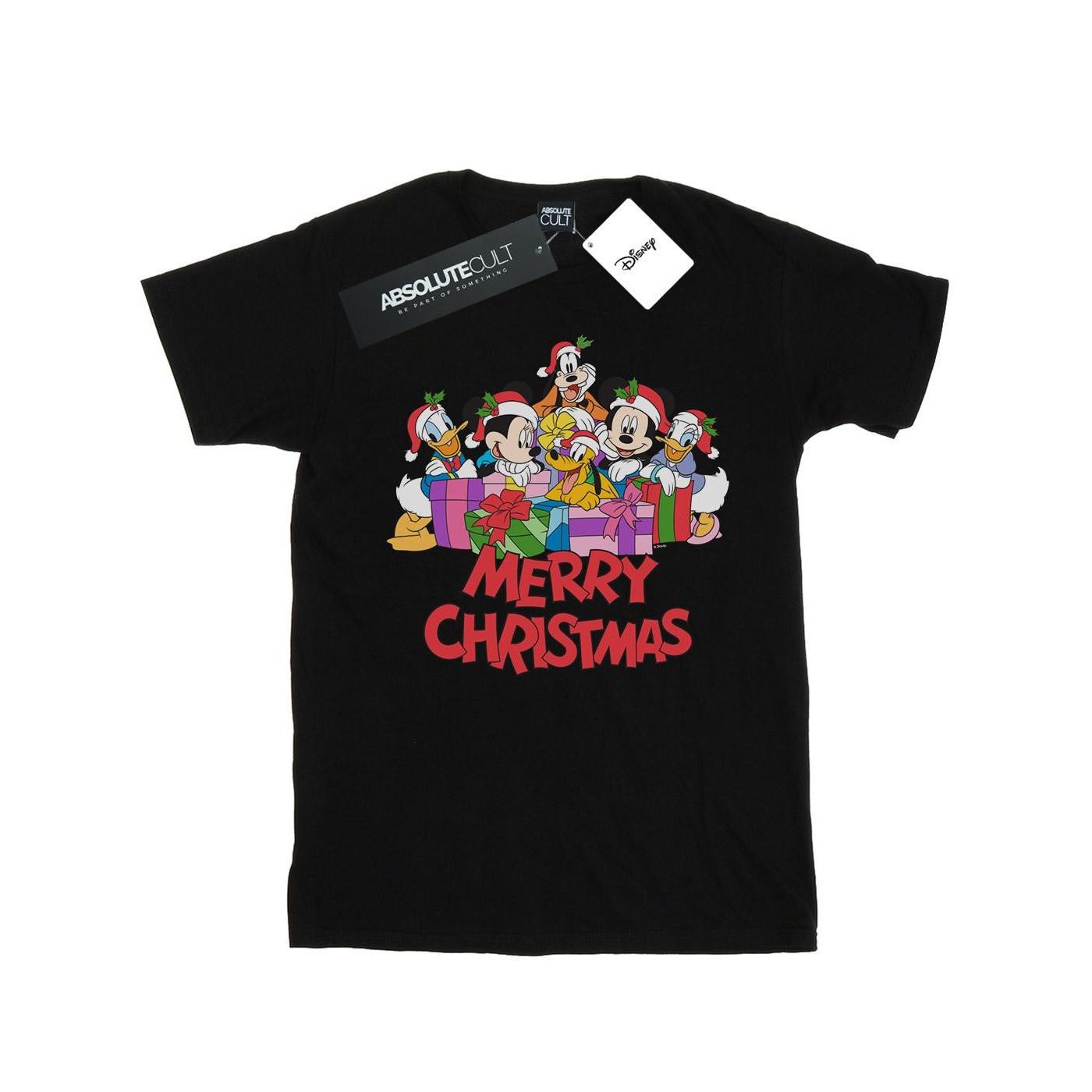 Mickey Mouse And Friends Christmas Tshirt Herren Schwarz 3XL von Disney