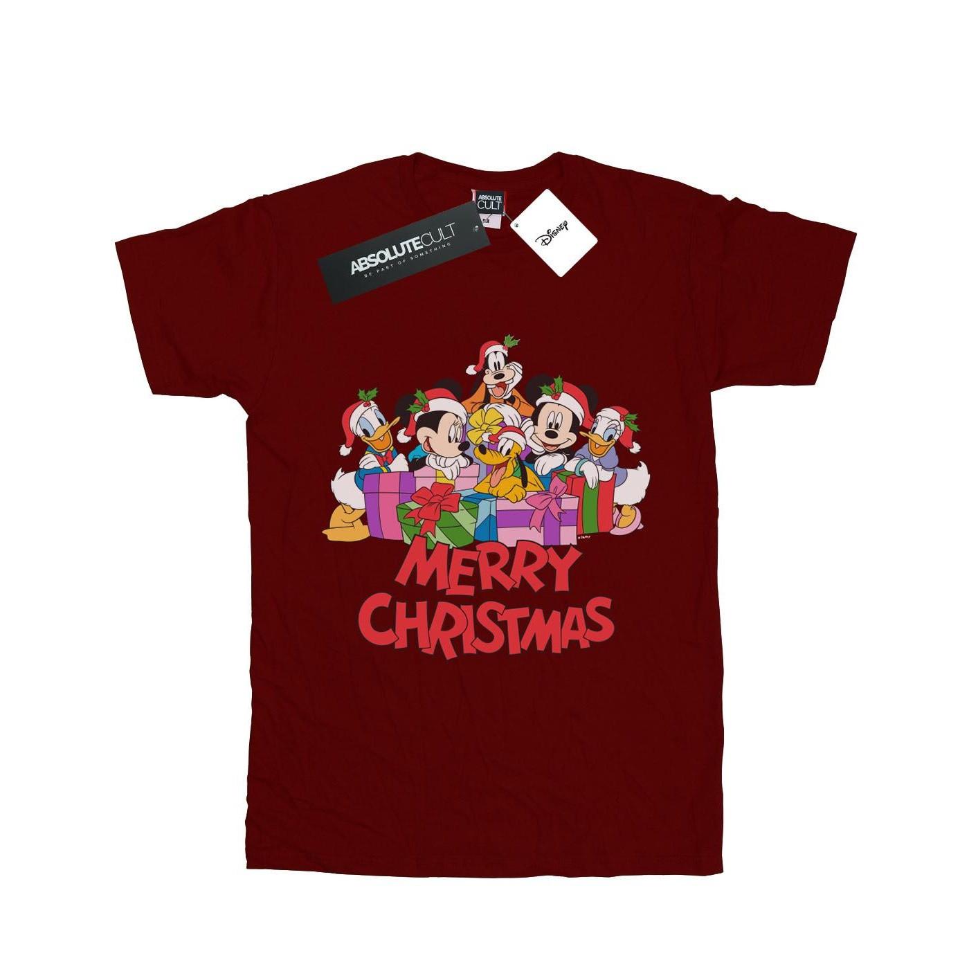 Mickey Mouse And Friends Christmas Tshirt Jungen Weinrot 116 von Disney