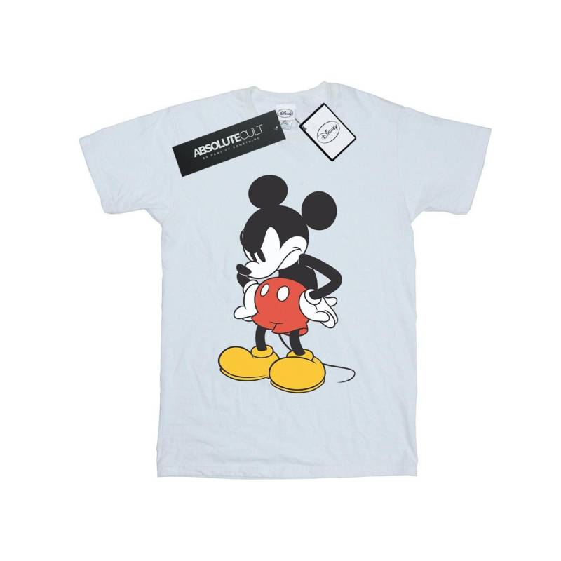 Mickey Mouse Angry Look Down Tshirt Jungen Weiss 128 von Disney