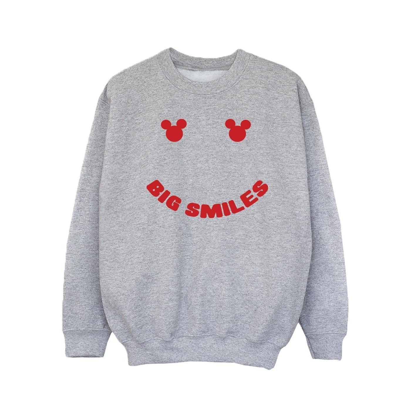 Mickey Mouse Big Smile Sweatshirt Mädchen Grau 140/146 von Disney