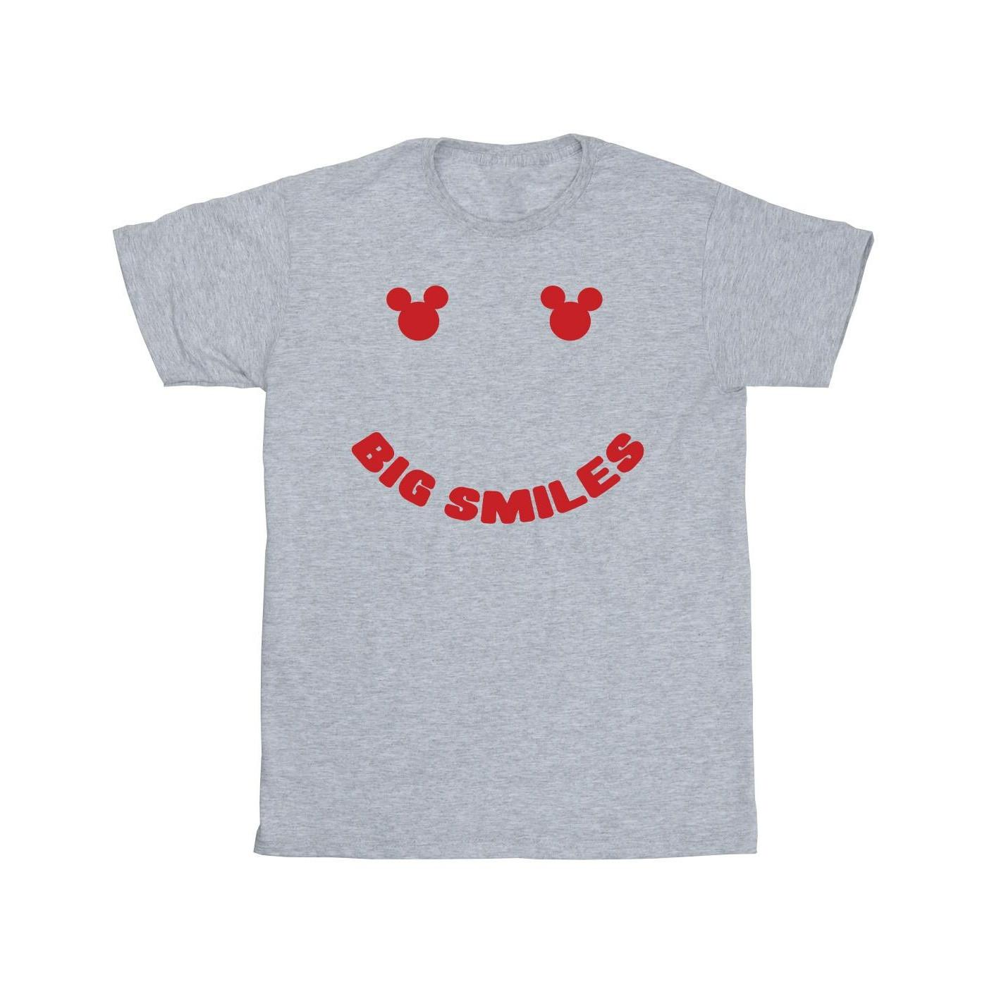 Mickey Mouse Big Smile Tshirt Unisex Grau 116 von Disney