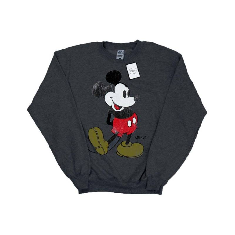 Mickey Mouse Classic Kick Sweatshirt Herren Taubengrau L von Disney