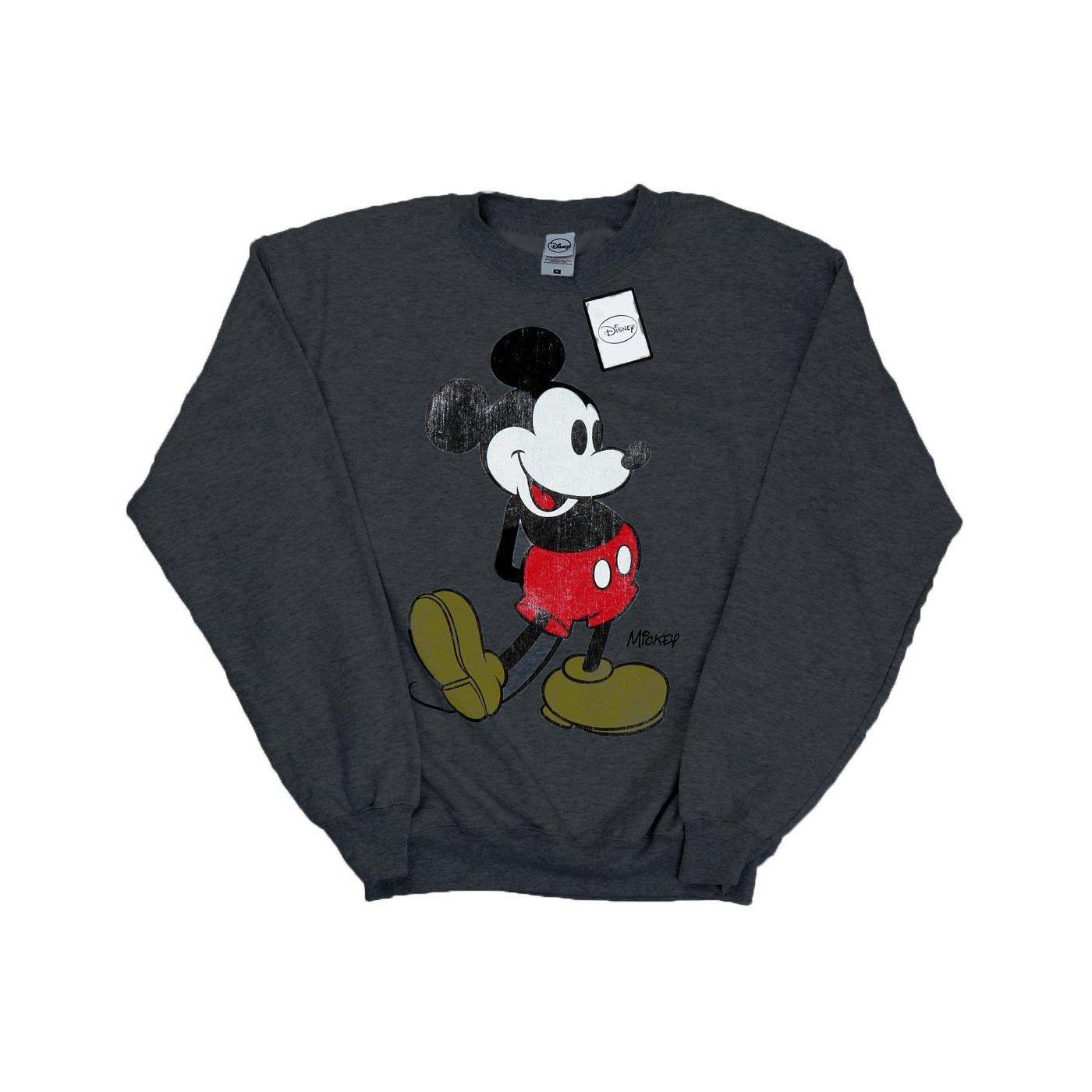 Mickey Mouse Classic Kick Sweatshirt Herren Taubengrau XL von Disney