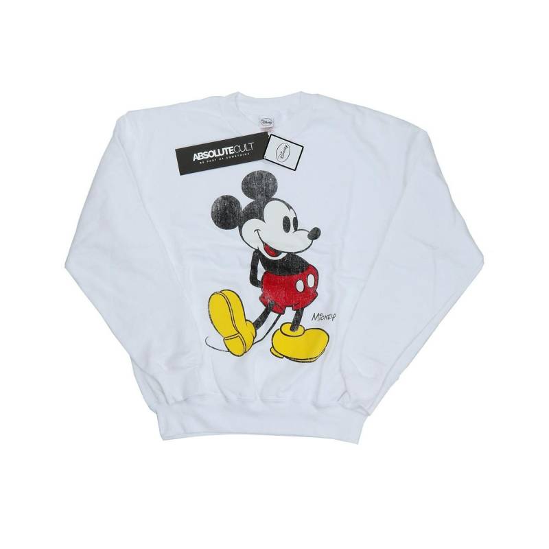 Mickey Mouse Classic Kick Sweatshirt Herren Weiss M von Disney