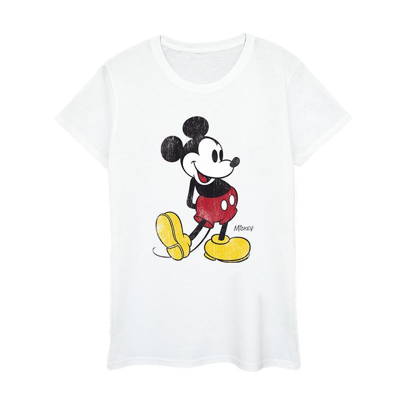 Mickey Mouse Classic Kick Tshirt Damen Weiss M von Disney