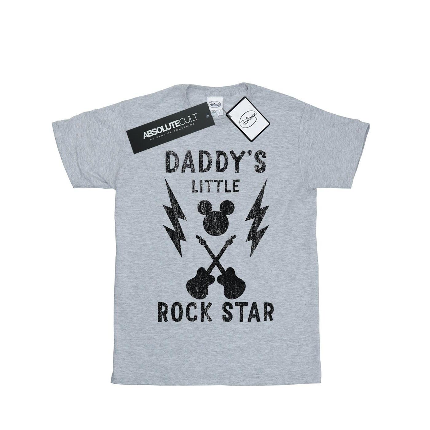 Mickey Mouse Daddy's Rock Star Tshirt Mädchen Grau 116 von Disney